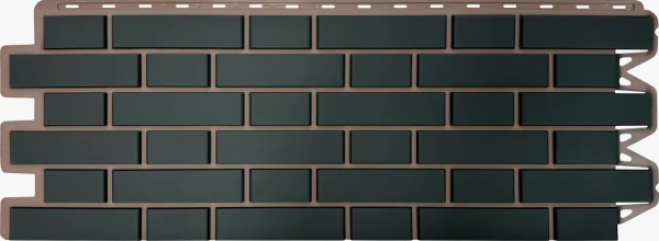 Фасадная панель Альта-Профиль, Кирпич Клинкерный, Графит купить в Екатеринбурге