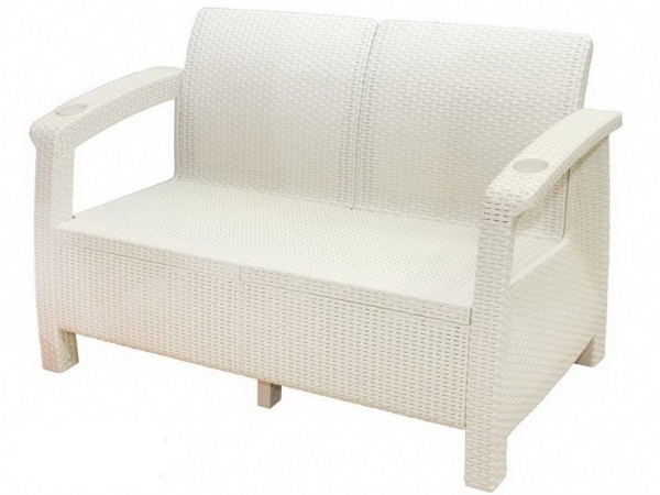 Двухместный диван Yalta Sofa Seаt белый купить в Екатеринбурге