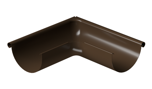 Угол внешний 90° D125 Döcke STAL PREMIUM Каштан, (RAL 8017) купить в Екатеринбурге