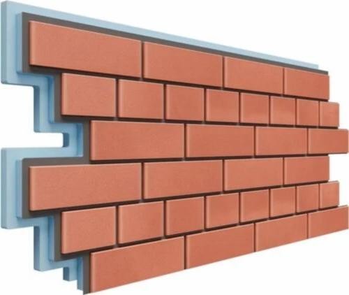 Термопанели Доломит Кирпич 40 мм Красный купить в Екатеринбурге