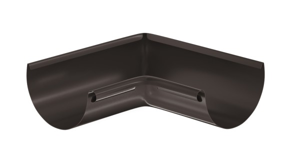 Водосток Aquasistem, система 125x90 - Угол желоба, внутренний 90° RR 32 Тёмно-Коричневый купить в Екатеринбурге