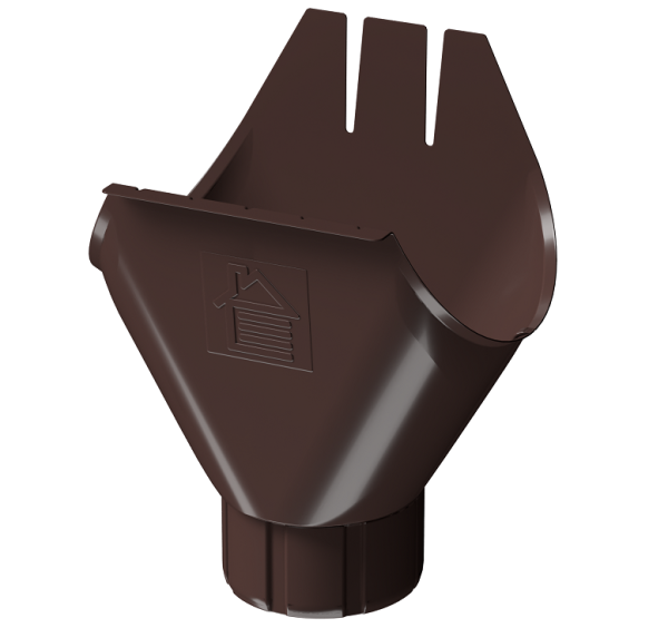Воронка желоба D125 Döcke STAL PREMIUM Шоколад, (RAL 8019) купить в Екатеринбурге