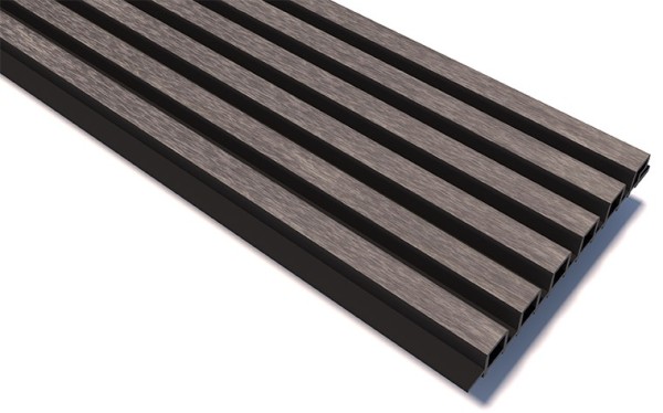 Реечные панели WOODVEX Lines Ultra Smoke gray купить в Екатеринбурге