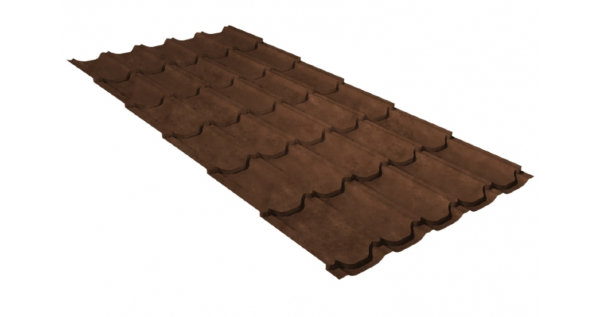 Металлочерепица квинта плюс 0,45 Safari Twincolor Brown купить в Екатеринбурге