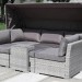 Диван-Трансформер AFINA плетеный из иск. ротанга AFM-320G Grey купить в Екатеринбурге
