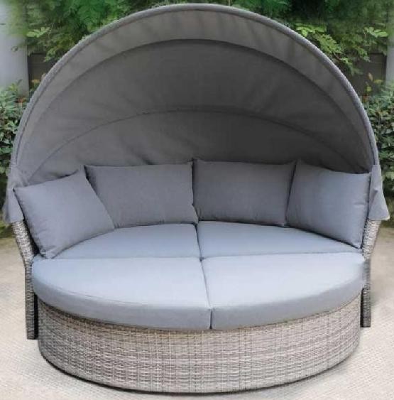 Диван-Трансформер AFINA плетеный из иск. ротанга AFM-325G Grey купить в Екатеринбурге