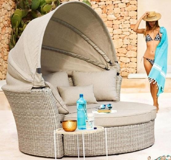 Диван-Трансформер AFINA плетеный из иск. ротанга AFM-325 Beige купить в Екатеринбурге