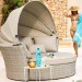Диван-Трансформер AFINA плетеный из иск. ротанга AFM-325 Beige купить в Екатеринбурге