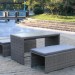 Диван-Трансформер AFINA плетеный из иск. ротанга S330G-W78 Grey купить в Екатеринбурге