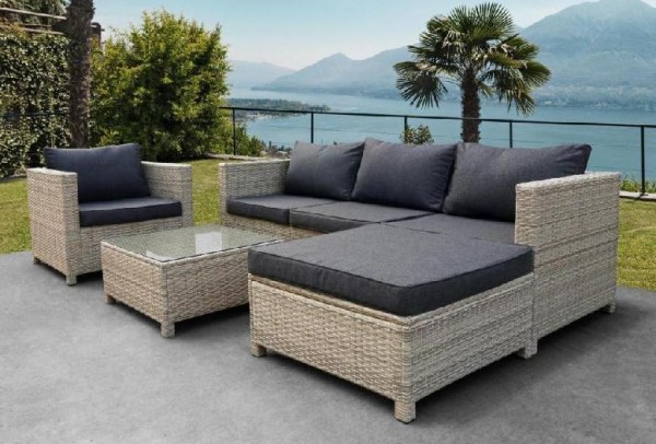 Комплект мебели AFINA плетеной из иск. ротанга YR821G Grey/Grey купить в Екатеринбурге