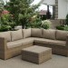 Комплект мебели AFINA плетеной из иск. ротанга YR825B Beige купить в Екатеринбурге