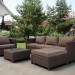 Комплект мебели AFINA плетеной из иск. ротанга YR821A Brown/Beige купить в Екатеринбурге