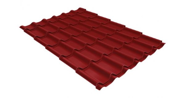 Металлочерепица классик 0,5 Satin RAL 3011 коричнево-красный купить в Екатеринбурге