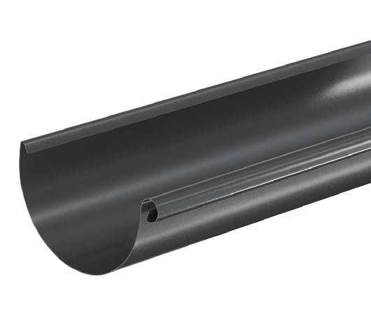 Водосток Aquasistem, система 150/100 - Водосточный желоб 3.00м RAL 7024 Тёмно-серый купить в Екатеринбурге