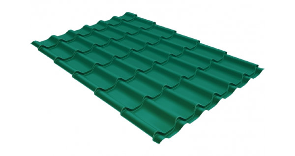 Металлочерепица классик 0,5 Satin RAL 5021 купить в Екатеринбурге
