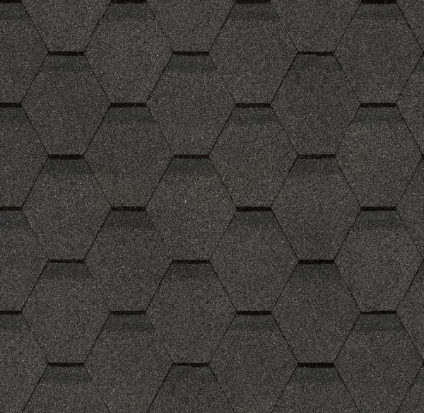 Гибкая черепица Docke, коллекция Шестигранник Серый купить в Екатеринбурге