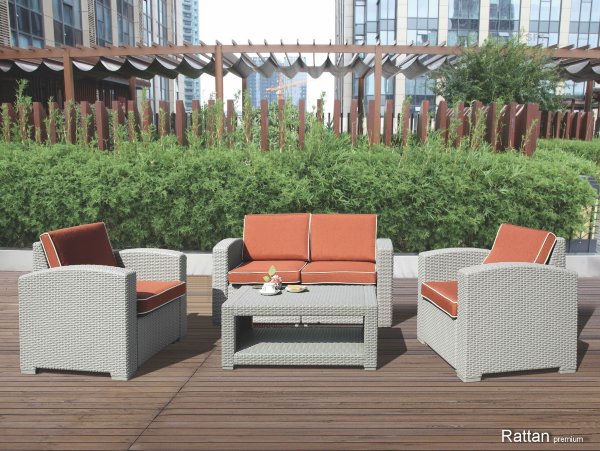 Уличные диваны и кресла коллекции Rattan Premium 4 купить в Екатеринбурге