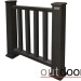 Ограждение из ДПК Outdoor Классик 3D STORM чёрный купить в Екатеринбурге