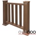 Ограждение из ДПК Outdoor Классик 3D STORM коричневый микс купить в Екатеринбурге