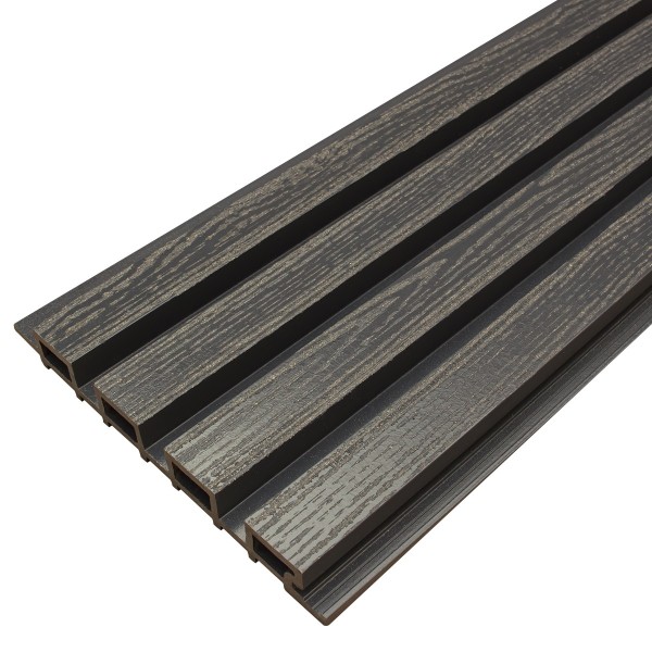 Фасадная доска из ДПК Faynag Wood Рейка Мокрый Асфальт купить в Екатеринбурге
