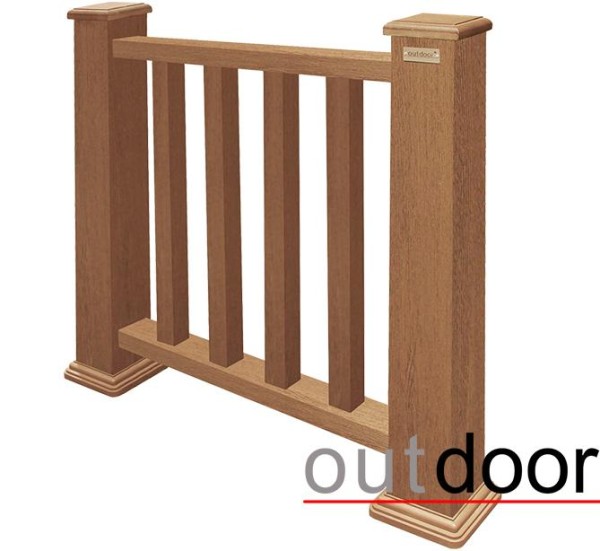 Ограждение из ДПК Outdoor Классик 3D STORM дуб купить в Екатеринбурге