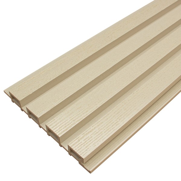 Фасадная доска из ДПК Faynag Wood Рейка Слоновая кость купить в Екатеринбурге