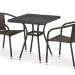 Комплект плетеной мебели AFINA из иск. ротанга T282BNT/Y137C-W53 Brown 2Pcs купить в Екатеринбурге