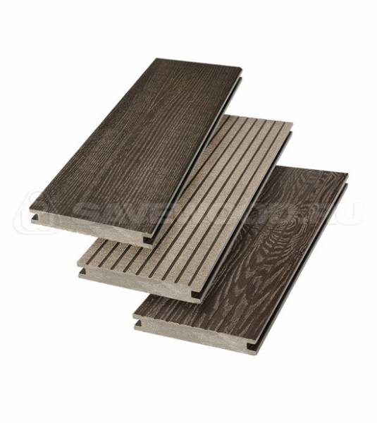 Террасная доска SW Fraxinus (R) полнотелая «SaveWood» Темно-коричневый купить в Екатеринбурге