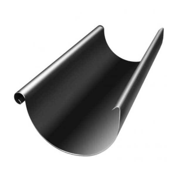 Водосток Grand Line 125x90 – Желоб 3м RAL 9005 купить в Екатеринбурге