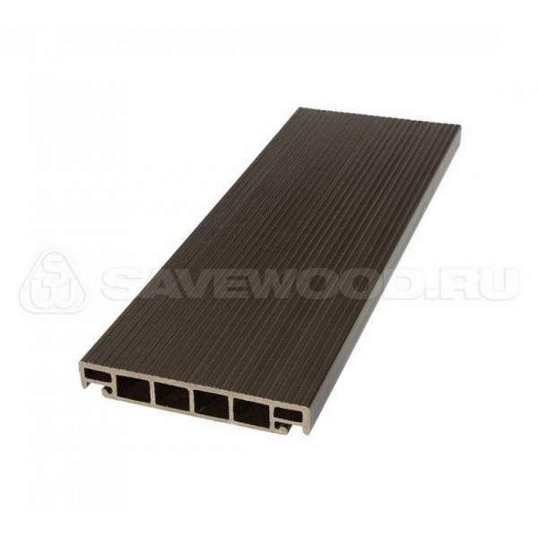 Террасная доска из ДПК SW-Salix «SaveWood» темно-коричневый купить в Екатеринбурге