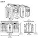 Сарай пластиковый LifeTime 15x8 DD купить в Екатеринбурге