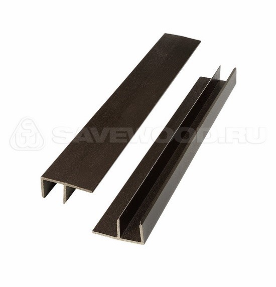 F-профиль ДПК Savewood – Тёмно-коричневый купить в Екатеринбурге