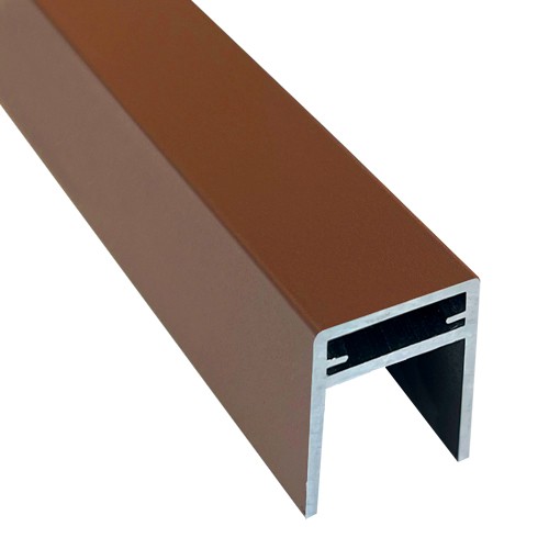 П-профиль Алюминиевый EasyDecking 35x25 Коричневый купить в Екатеринбурге