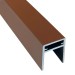 П-профиль Алюминиевый EasyDecking 35x25 Коричневый купить в Екатеринбурге