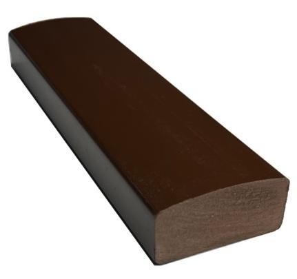 Лавочный брус Ecodecking Некст полнотелый глянцевый 70х35 шоколад купить в Екатеринбурге