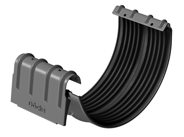 Соединитель желобов D125 Döcke STAL PREMIUM Графит, (RAL 7024) купить в Екатеринбурге