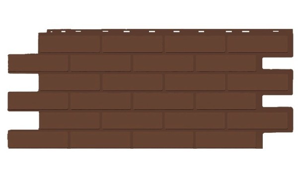 Фасадная панель T-Siding Кирпич Модерн Эко Браун купить в Екатеринбурге