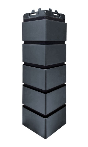 Угол Grand Line состаренный кирпич премиум Графит (шов RAL 9005) купить в Екатеринбурге