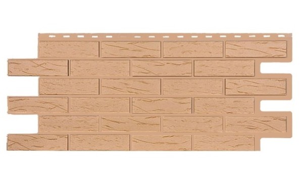 Фасадная панель T-Siding Кирпич Саман Эко Крем купить в Екатеринбурге